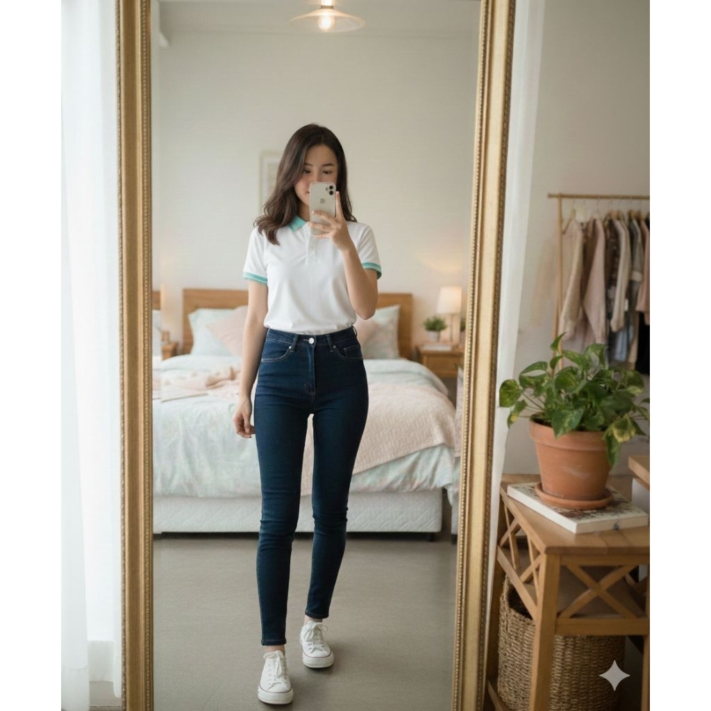 kemeja polo wanita GIORDANO