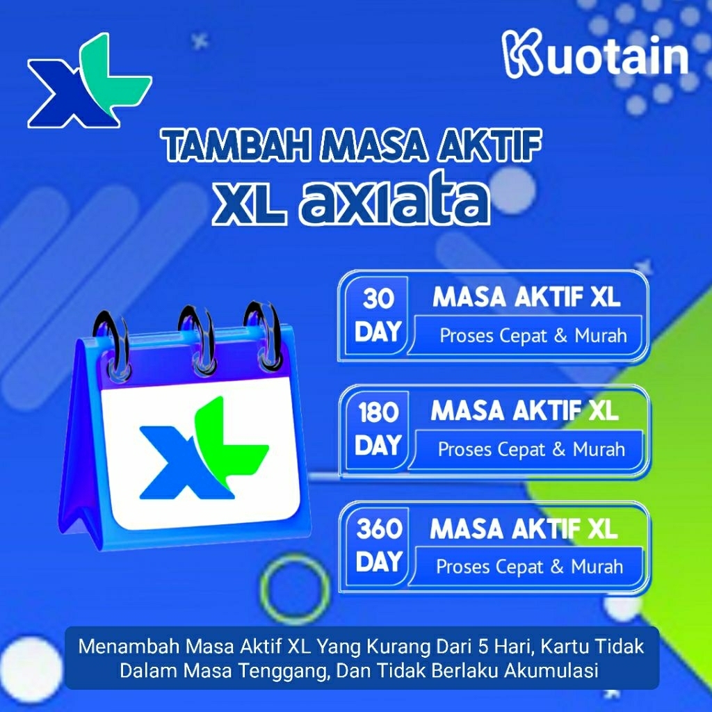 Tambah Masa Aktif Kartu XL 30 Hari/Masa Aktif XL 30 Hari