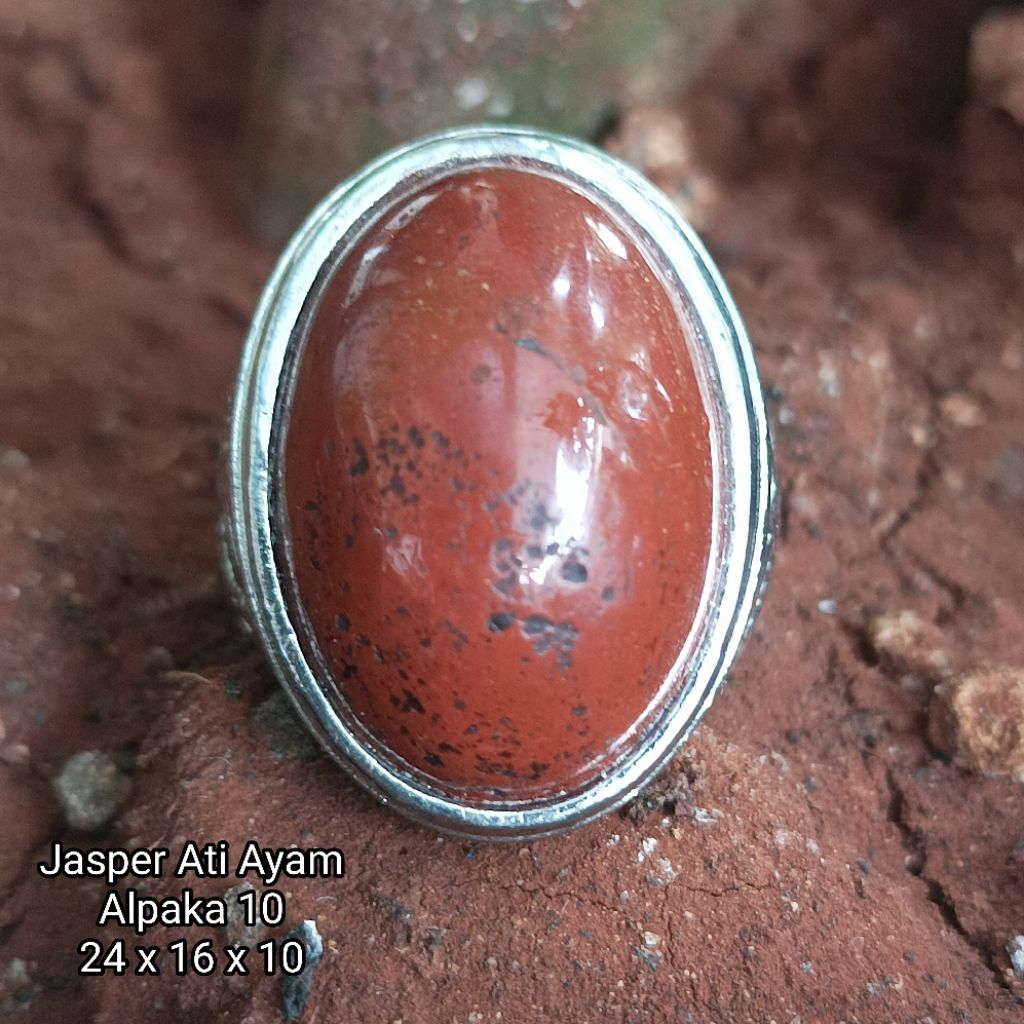 Akik Natural Jasper Ati Ayam.