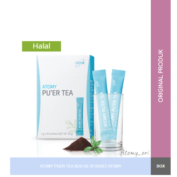ATOMY PUER TEA BOX ISI 30 SASET ATOMY