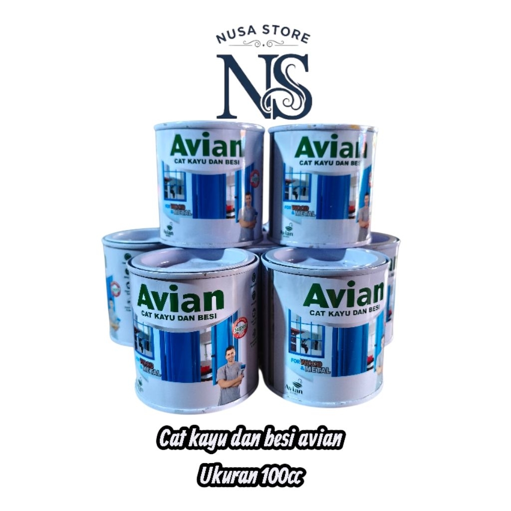 [100CC] CAT KAYU DAN BESI AVIAN UKURAN 100 CC / CAT KUAS AVIAN / CAT MINYAK AVIAN