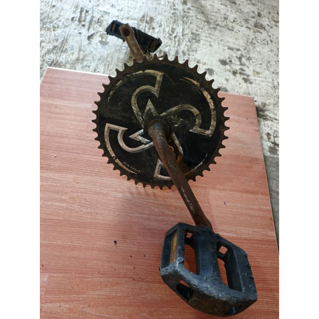crankset sepeda bmx wimcycle second antiq original