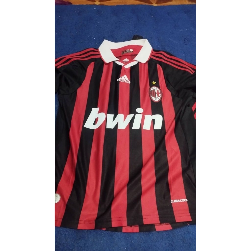 Jersey home ac milan 2009 long slevee