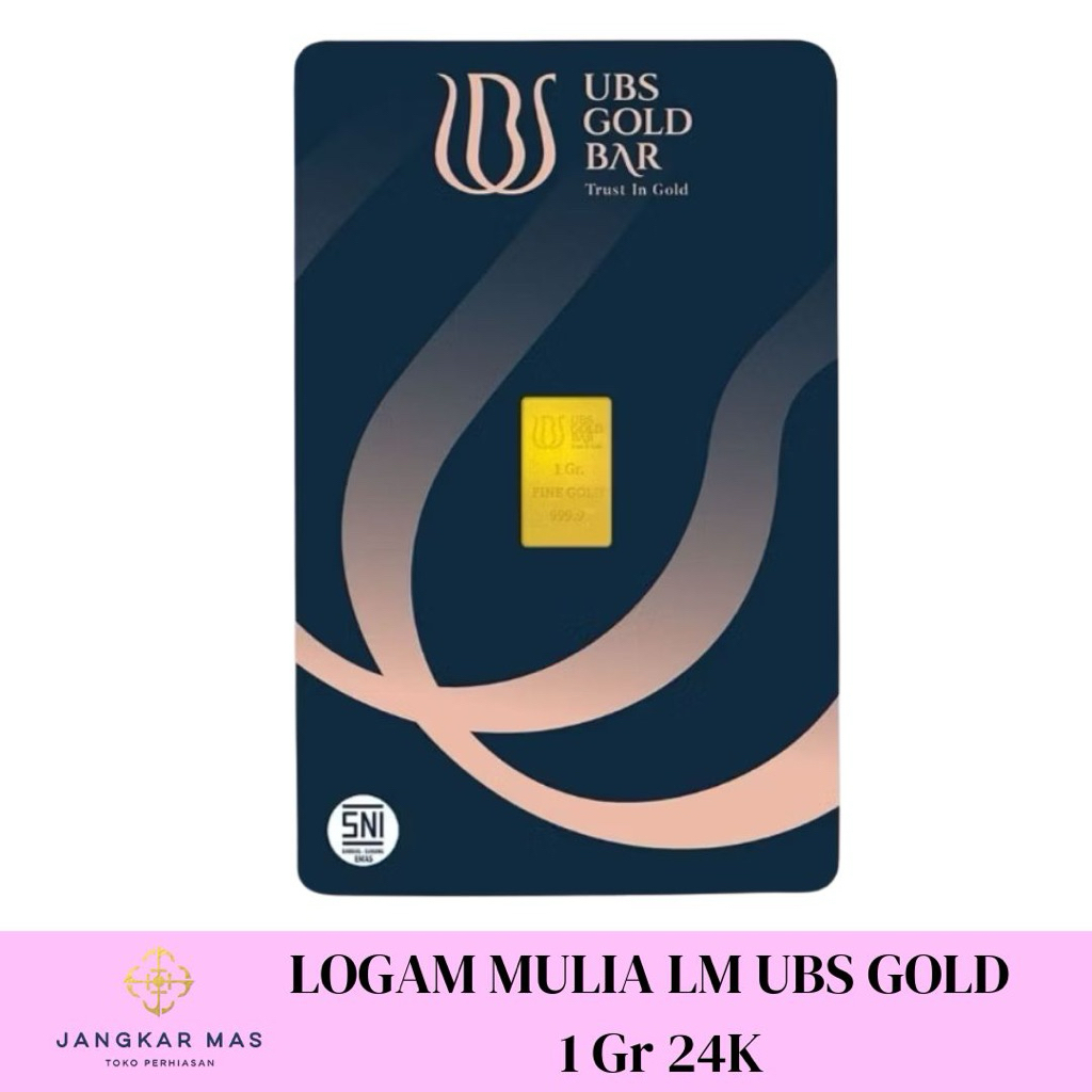 Log Mulia LM UBS 1 Gram 1 Gr SNI ASLI 24K 999 Fine GOLD