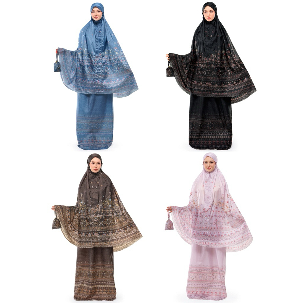 [baca deskripsi‼️] NADA PUSPITA RAUDHAH 2 POCKET PRAYER ROBE MUKENA TRAVEL