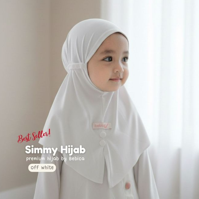 BEBICA -  Jilbab Simmy Bayi & Anak Instan  - berTali Karet bahan Jersey Premium Tersedia 0 - 6 Tahun