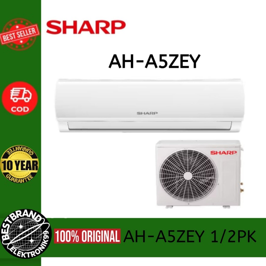 SHARP AH-A5ZEY AC 1/2 PK GOLDFIN EVAPORATOR + TURBO COOLING AHA5ZEY 5ZEY AH A