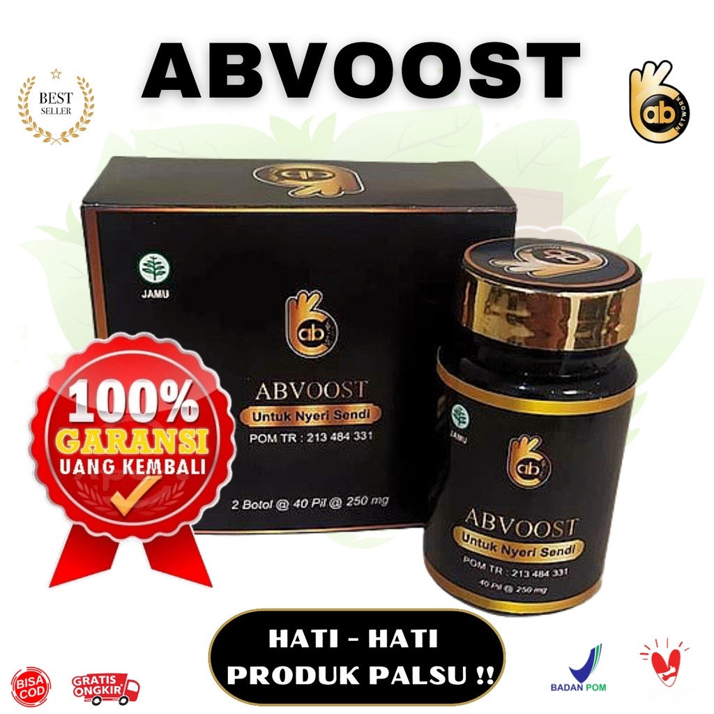 ABVOOST ORIGINAL AB VOOST NEO BOOST PIL HITAM NEOBOST 1 BOTOL ISI 40 PIL OBAT SENDI DAN SYARAF
