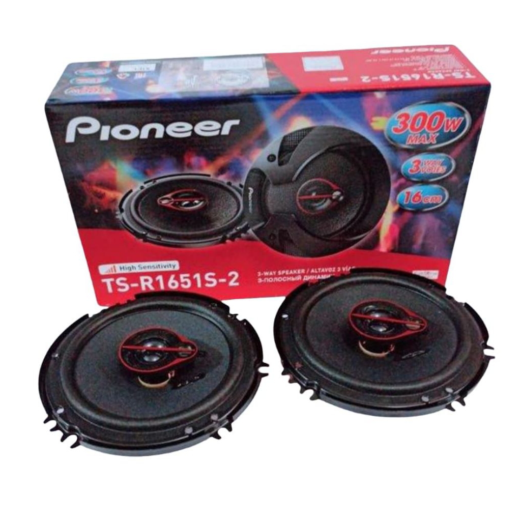 Pioneer TS-R1651S-2 Speaker Mobil Coaxial 6.5 Inch 3-Way 300W Max