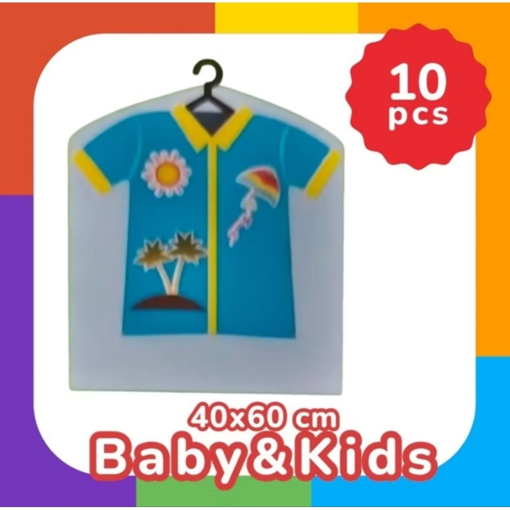 DRY CLEANING PLASTIC BAG - BABY & KIDS COVER | Kantong Plastik Laundry | Kemasan Baju Laundry | Kant