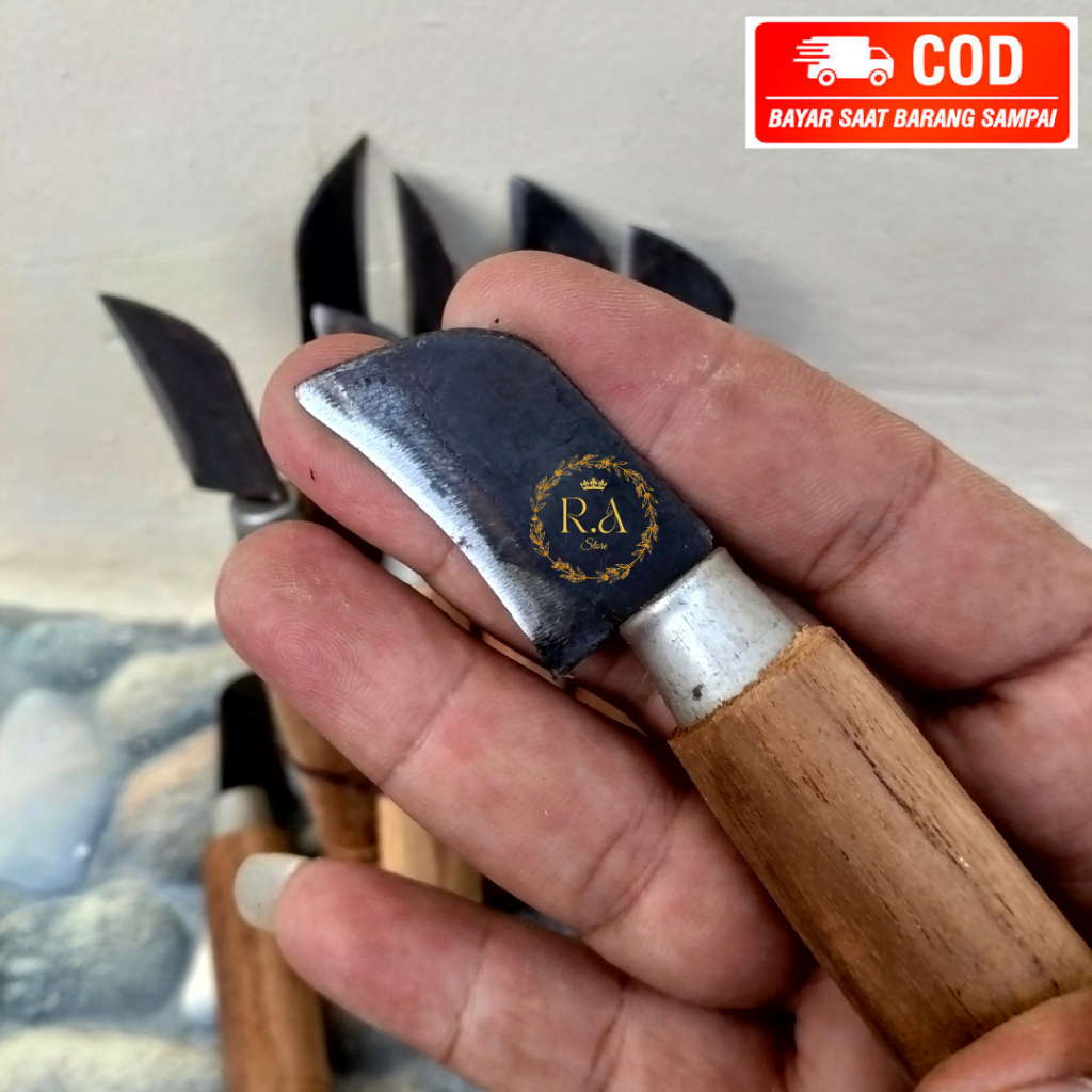 VERSI C Pisau Stek Okulasi Tanaman Bonsai Super Tajam - Pisau Sambung Tanaman - Pisau Baja Cangkok P