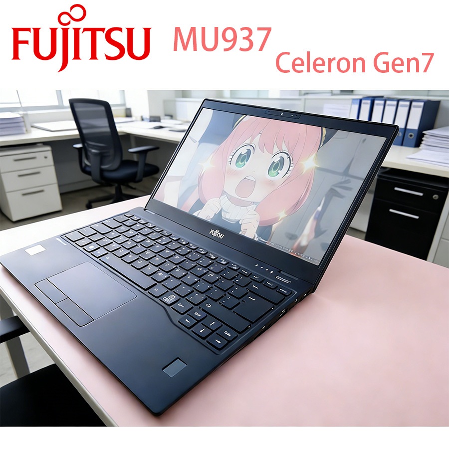 Laptop Fujitsu MU937 Celeron 3865U-7TH RAM 8G  256GB SSD  - Layar 13.3 Inch 1920*1080 Mulus dan Mura