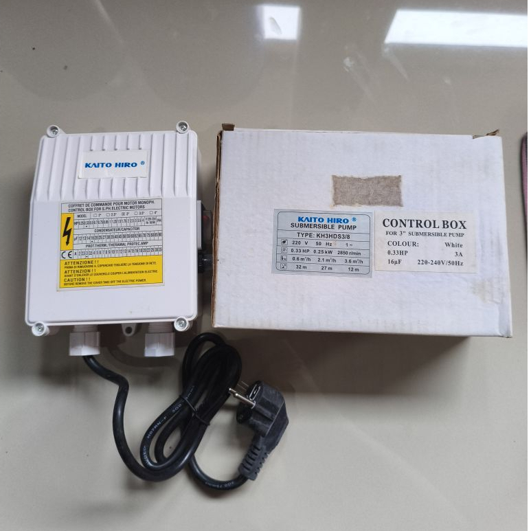 CONTROL BOX KAITO HIRO SUBMERSIBLE PUMP 0.33HP 0.25HP 2HP