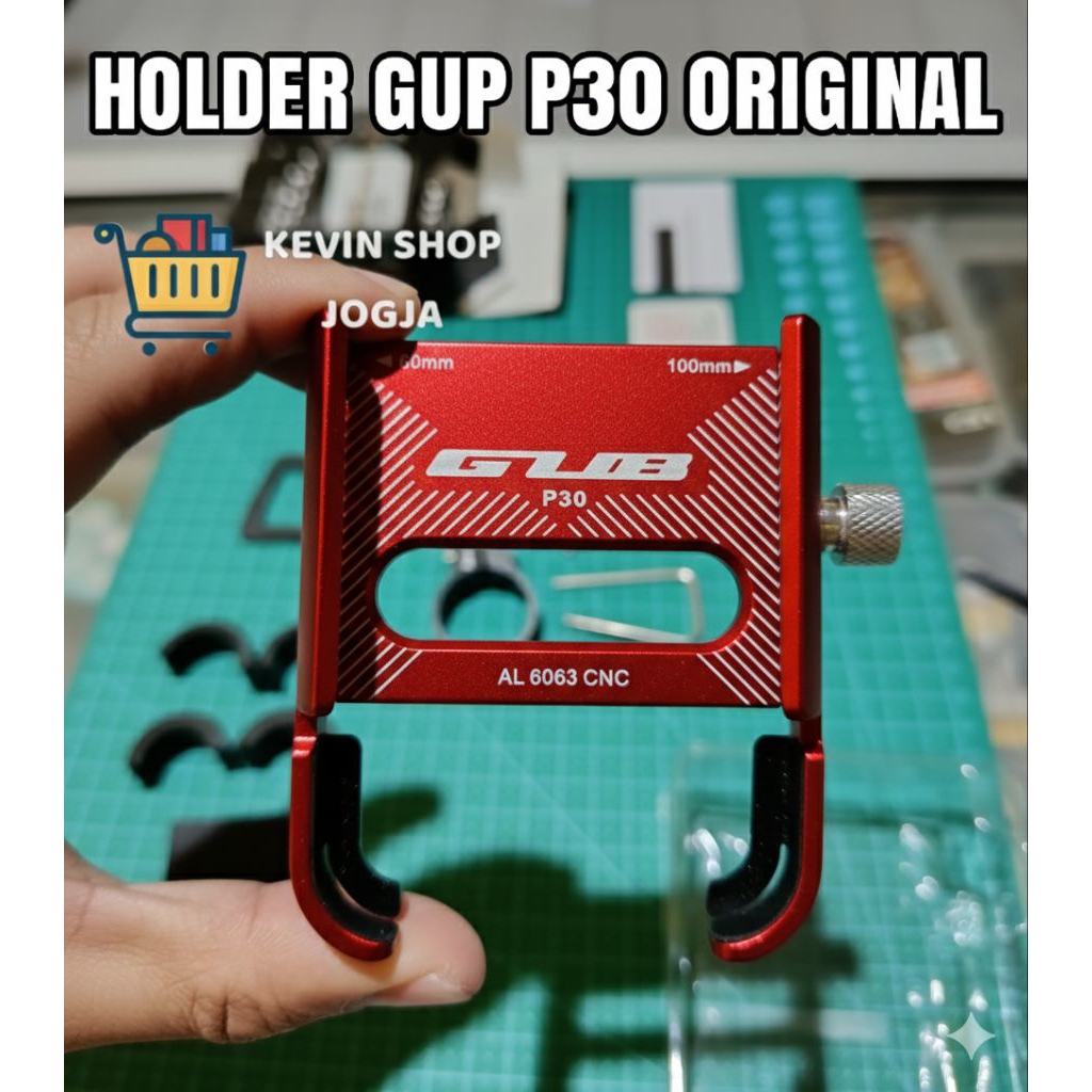 [MERAH] FULLSET HOLDER HP GUB P30 100% ORIGINAL INSTANT JOGJA