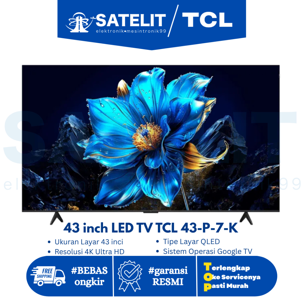 43 inch LED TV TCL 43-P-7-K