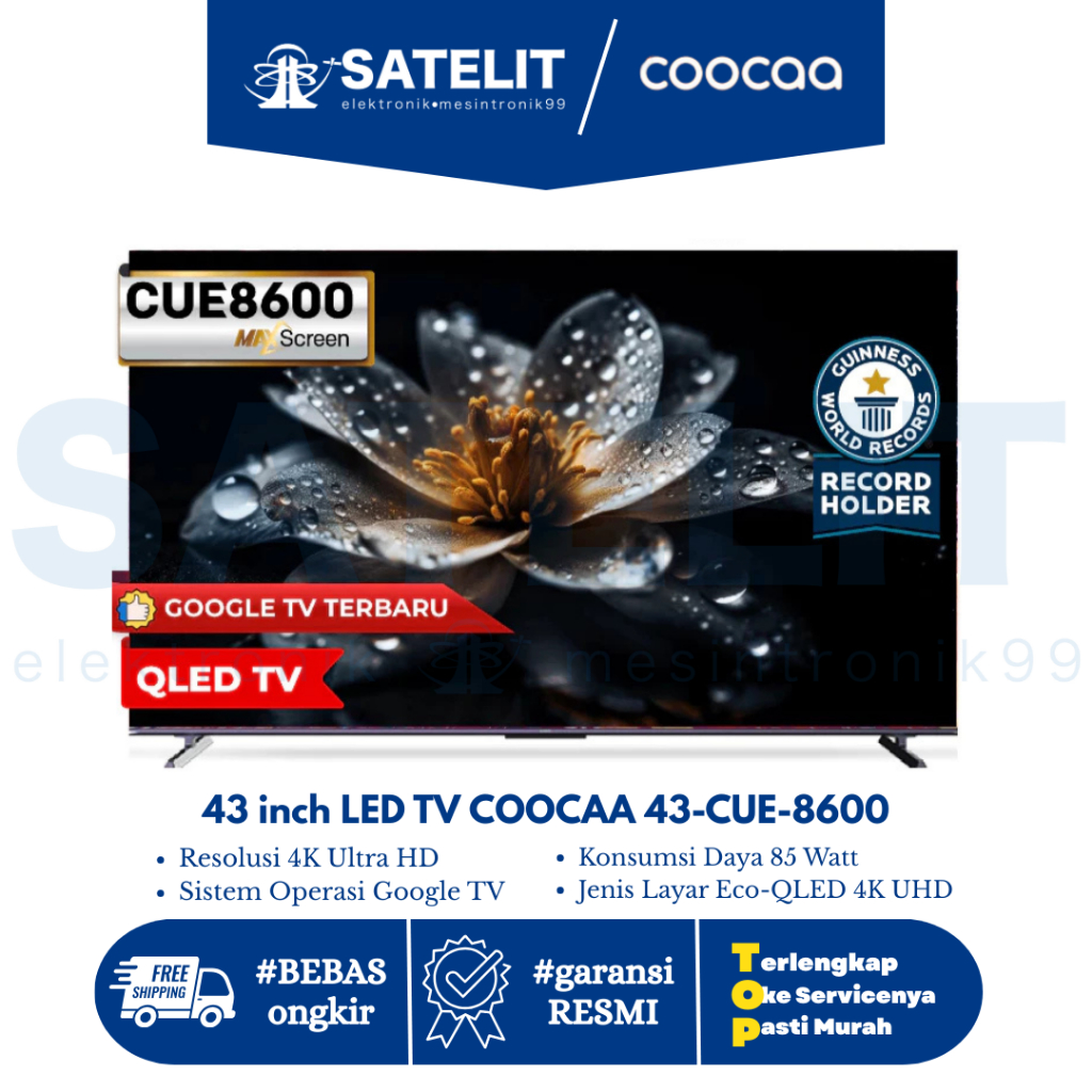 43 inch LED TV COOCAA 43-CUE-8600