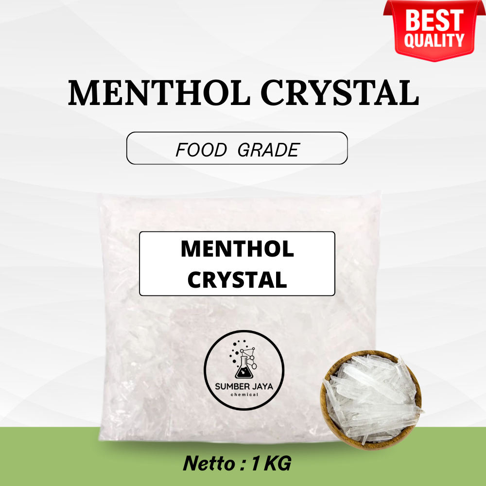 Menthol Crystal 1 KG / Mentol Kristal Food Grade / Menthol Kristal