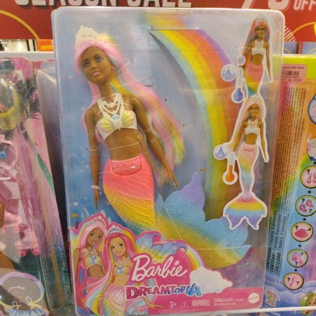 Barbie - Boneka barbie seri dreamtopia Rainbow magic & Twinkle light