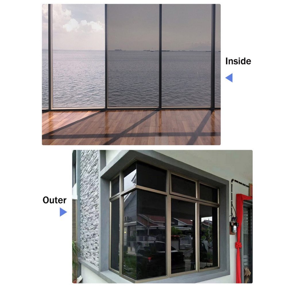 Stiker Kaca Film Jendela Rumah Peredam Panas Sticker Kaca Film Riben Hitam Kegelapan 40% 60% 80%