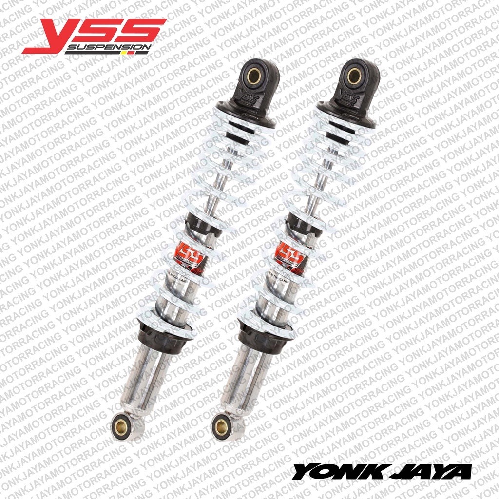 SHOCK YSS TOP PLUS RD220-360P-03-12P-XD 360MM CHROME/WHITE UNIVERSAL TWINSHOCK