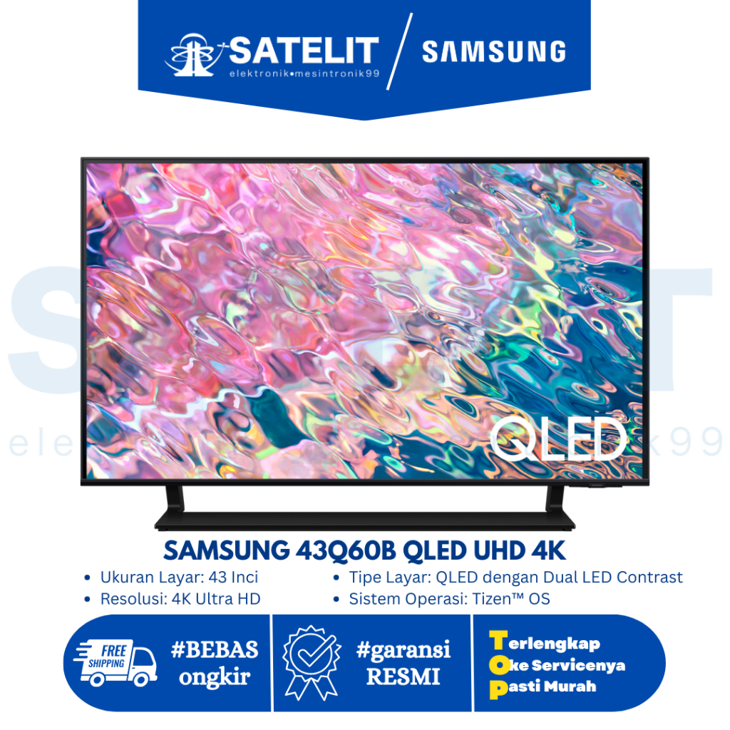 SAMSUNG 43Q60B QLED UHD 4K Smart TV 43 Inch