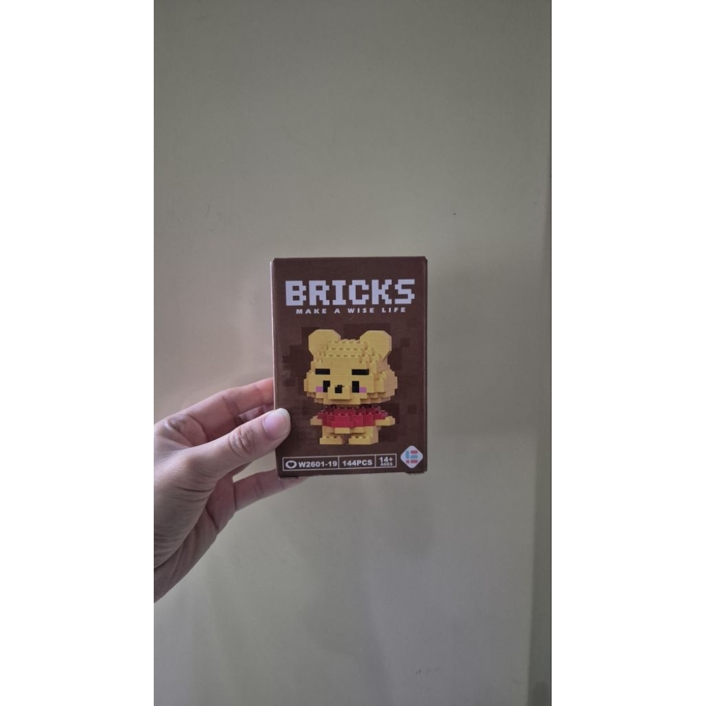 Nano Brick Bricks Mainan Balok Anak Anak Luigi Winnie The Pooh Mickey Minnie