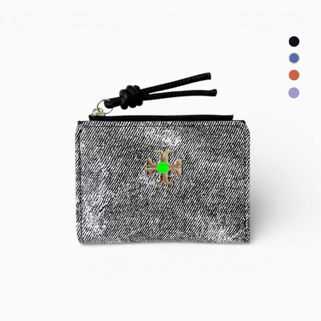 Dompet Lipat T*RY Kode TB1096 Free Box Canvas Denim Import Premium Wallet Cewek Kekinian Lucu Mewah