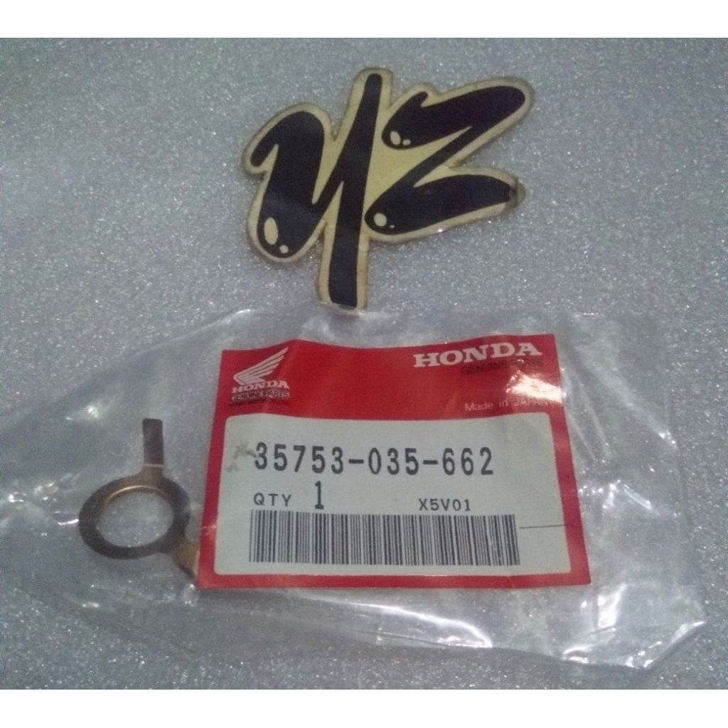 plat kuningan switch netral Honda WIN win original baru Japan 35753-035-662