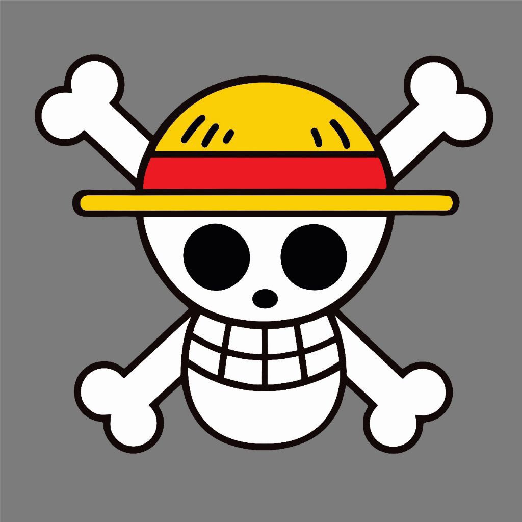 Sticker Dtf Logo One piece Topi Jerami