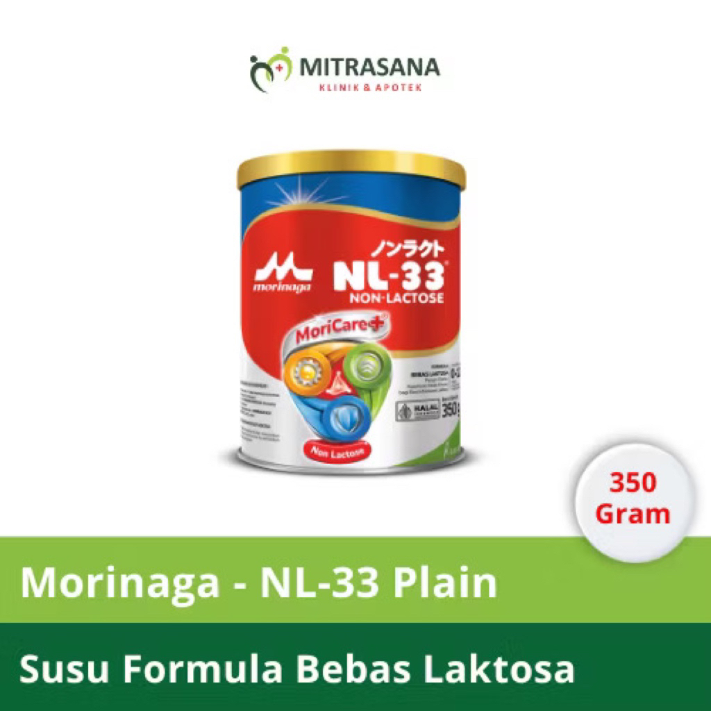 MORINAGA NL33 | SUSU FORMULA | NON LACTOSE | 0-12 BULAN | 350GR
