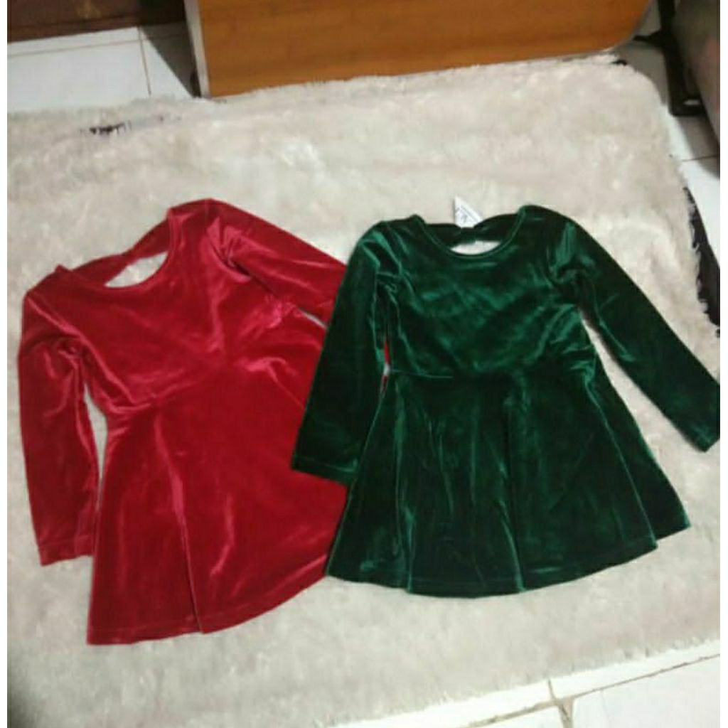 ATASAN DRESS BLUDRU ANAK BAYI 9bln-5Th PLACE