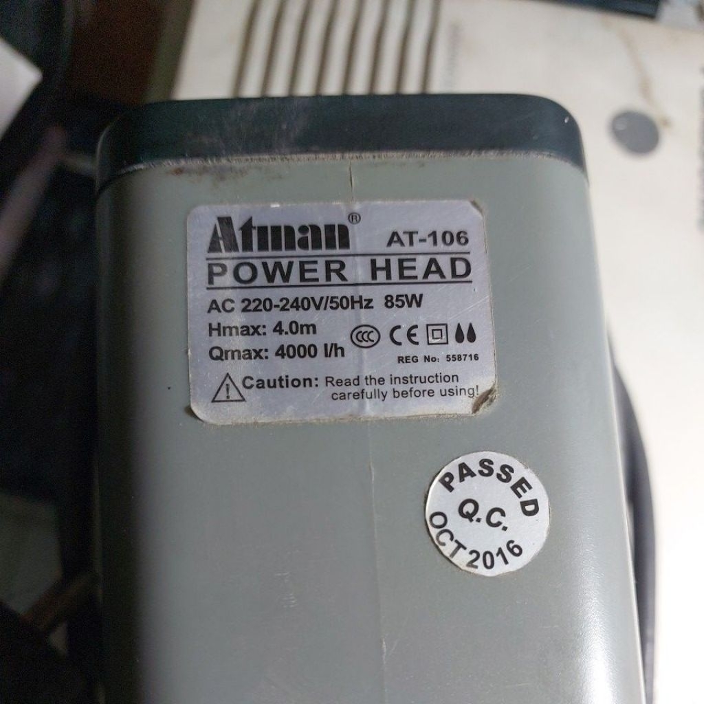 atman at-106 pompa air kolam aquarium