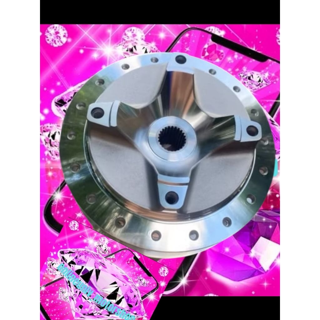 Tromol Belakang  PCX 150 Warna chrome Tromol honda pcx 150
