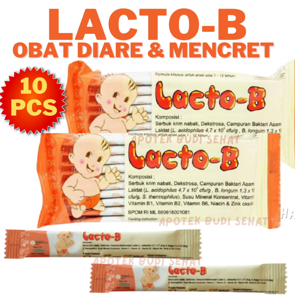Lacto B 1 gram per sachet Suplemen Bayi Obat Diare Bayi Obat Diare Anak Obat Sakit Perut Anak Obat S