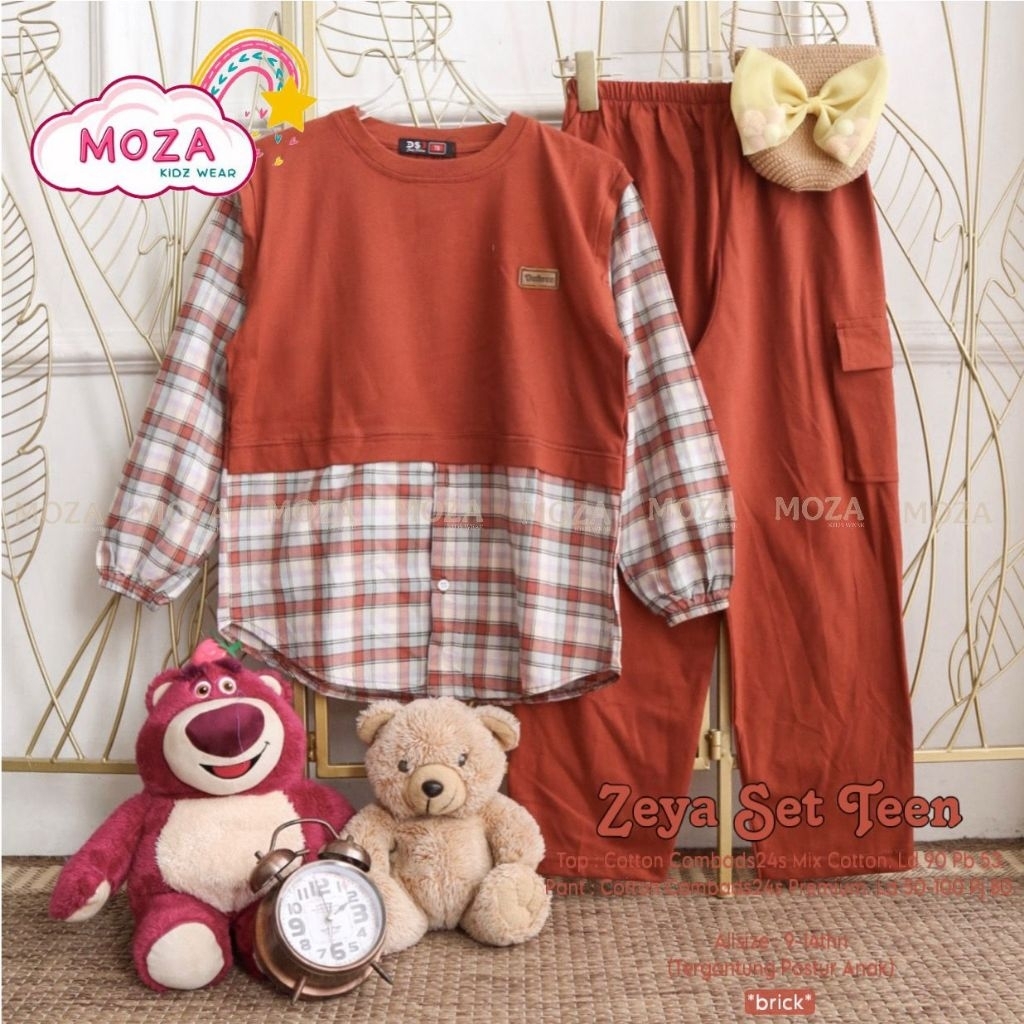 ZEYA/ AMORA SET KIDS  BY MOZA SETELAN ANAK PEREMPUAN