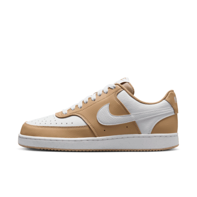 NIKE court vision low next nature shoes brown white original ori women