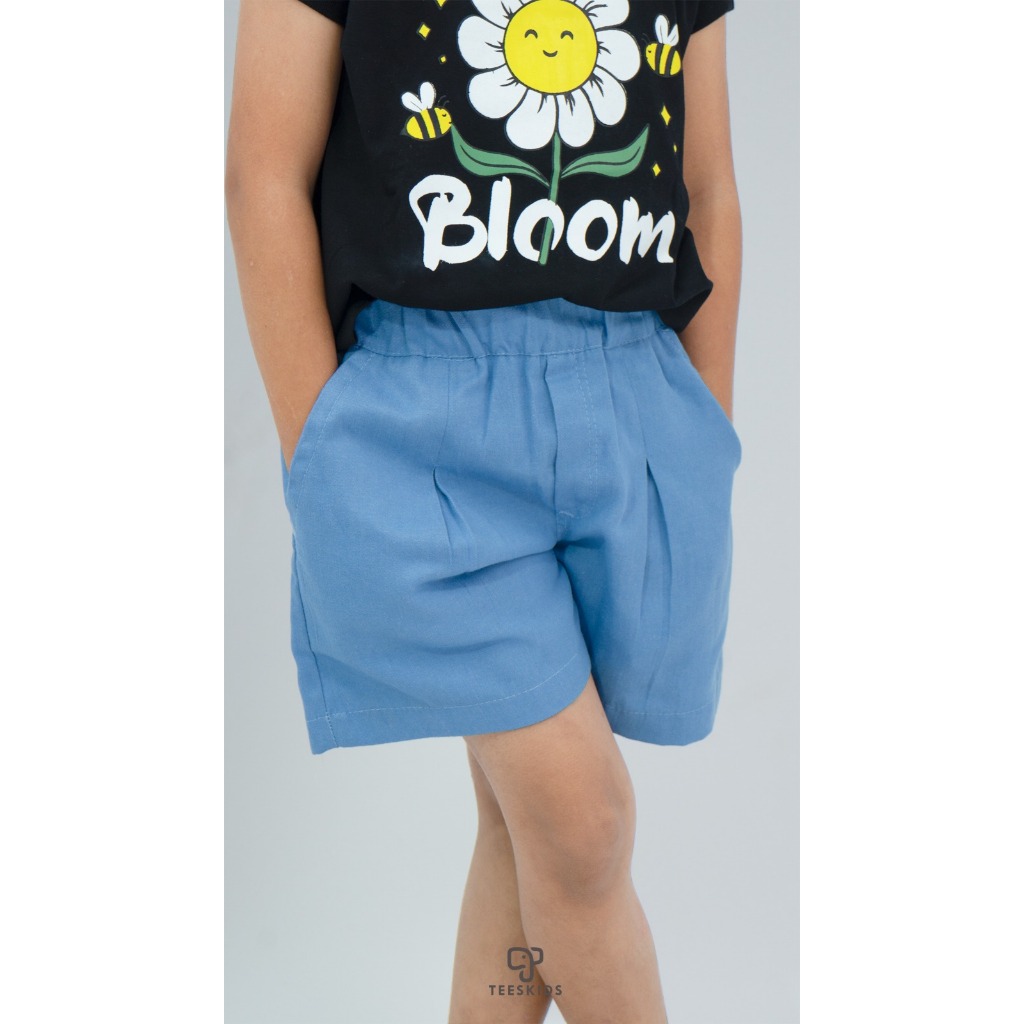 Luna Short Pants | Celana Pendek Anak Soft Jeans Uniqlo Casual Murah Lucu