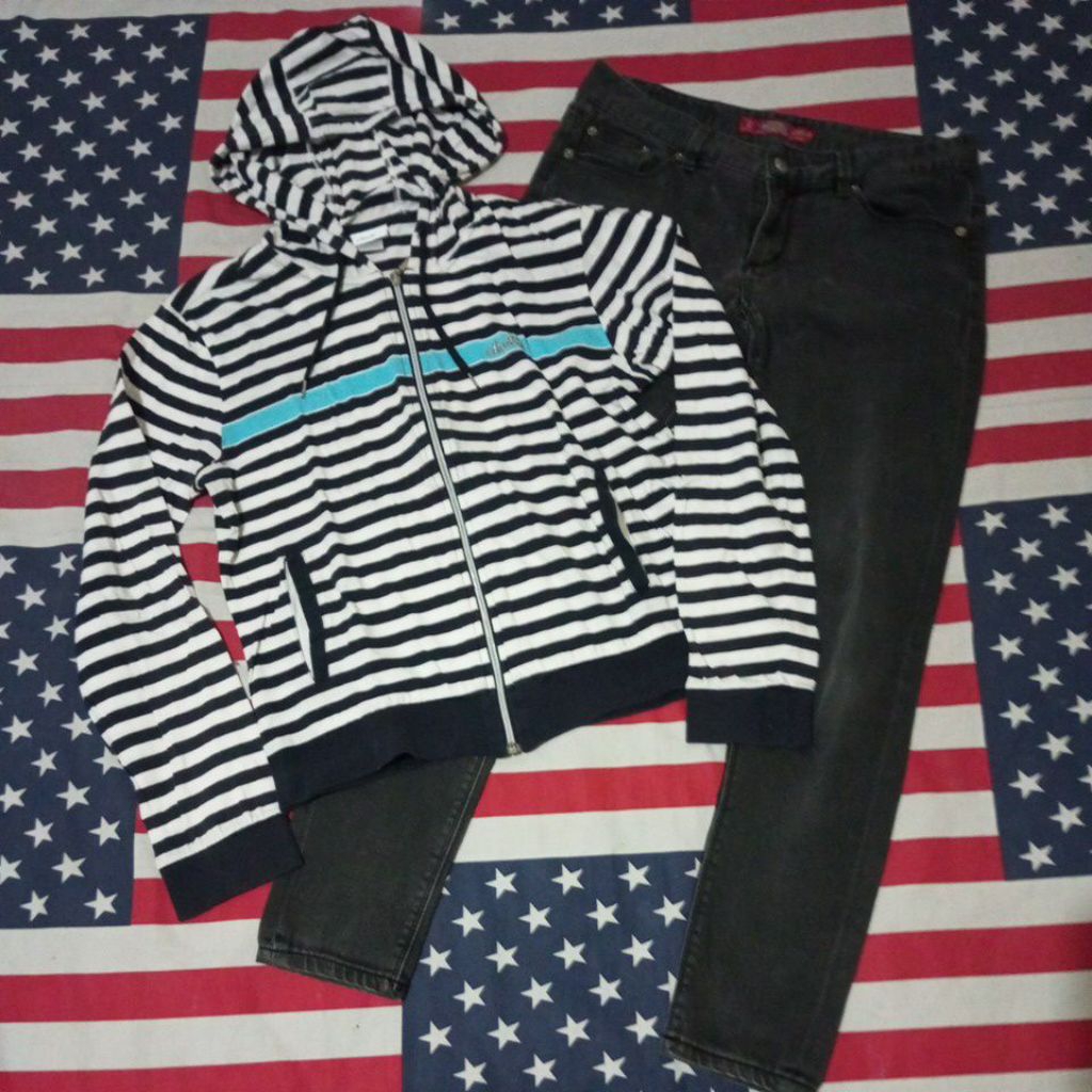Paket hemat Hoodie Ellesse dan Celana jeans Dickies wanita