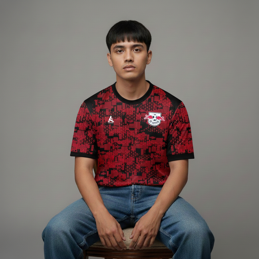 ATHLETIC SPORTWEAR - Jersey Bola Fantasy Rb Leipzig Third 2025-2026 Fullprinting Casual - Atasan