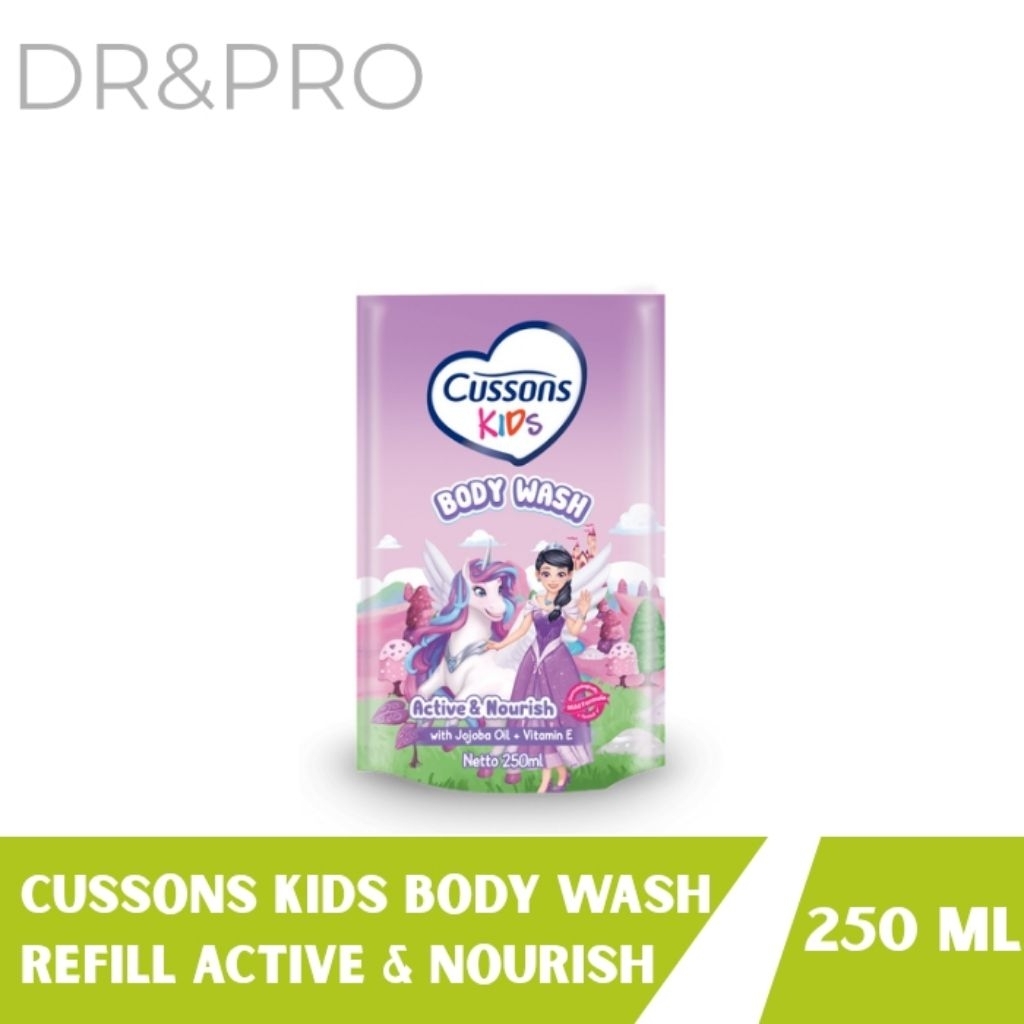 CUSSONS Kids Body wash 250 ml Reffil,  Cussons sabun mandi bayi