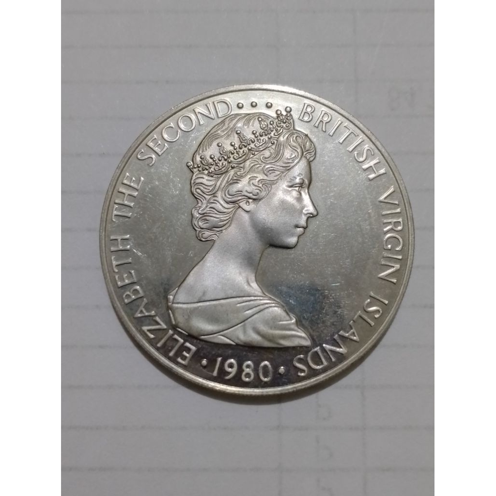 Koin British Virgin Islands 50 cent 1980 unc