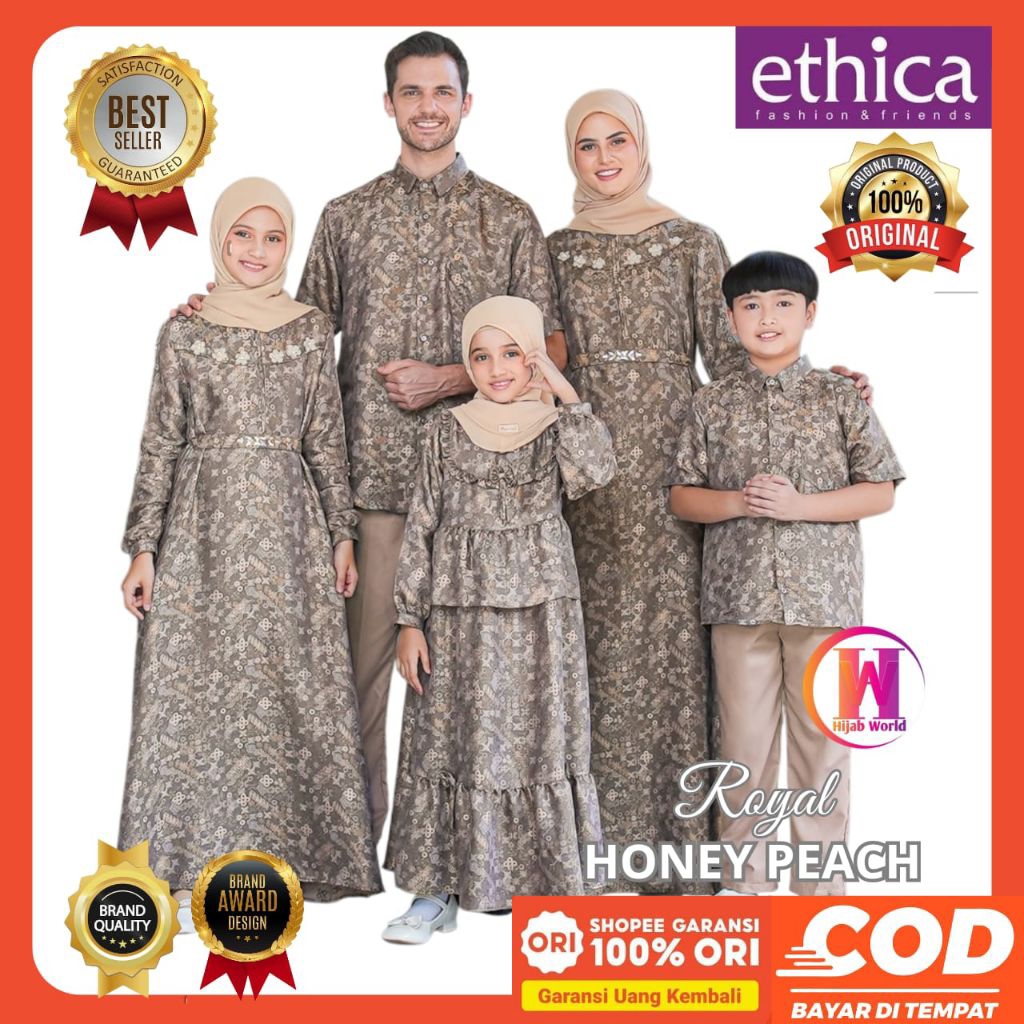 ETHICA Sarimbit 2026 Royal Honey Peach Ethica Original Sarimbit Ethica 2026 - Sarimbit Royal Ethica 