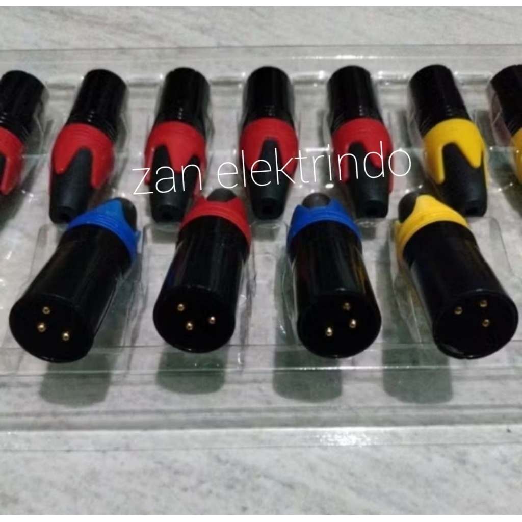 Jack canon XLR male/female 1 set soket