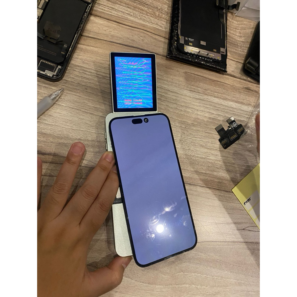 lcd touchscreen iphone ip 14 pro max ori copotan normal
