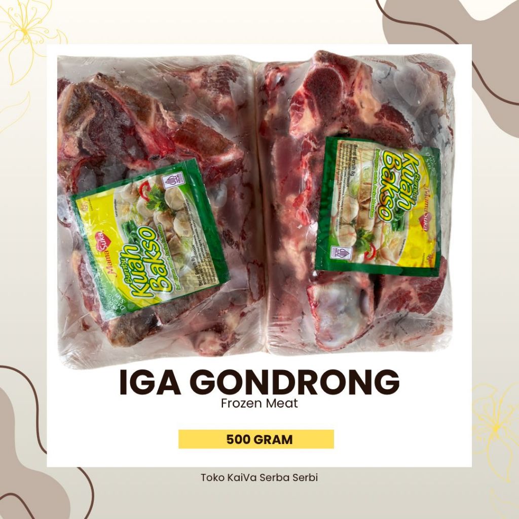 IGA GONDRONG SAPI 1 KG | DAGING IGA | IGA BACKBONE | TULANG IGA