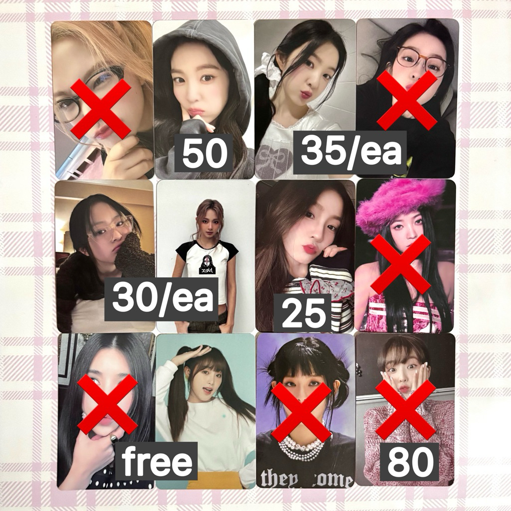 irene yeri red velvet twice tzuyu newjeans hanni photocard pc qq like a flower hoodie cosmic pob key