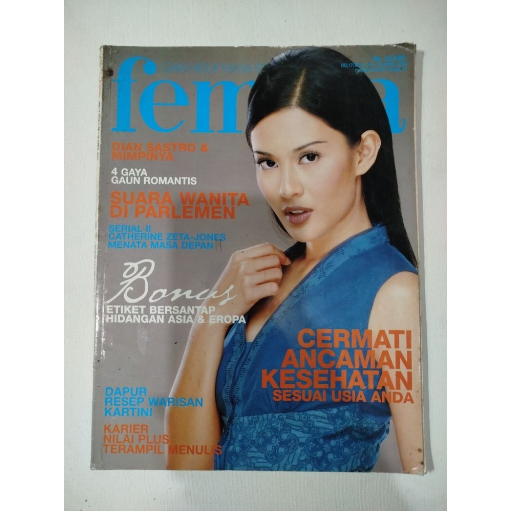 MAJALAH FEMINA COVER DIAN SASTRO
