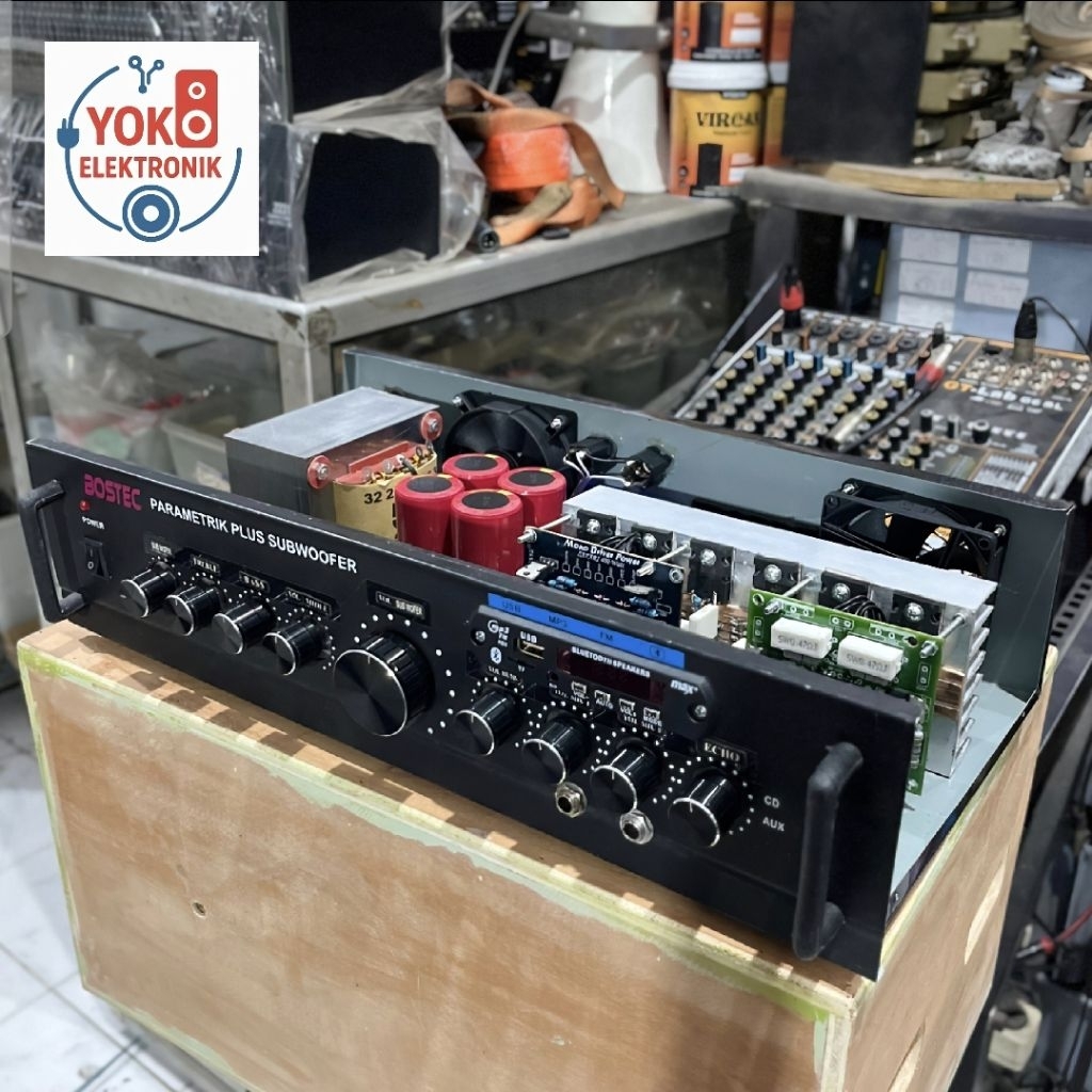 Power Amplifier Rumahan 5A (MURNI)(Stereo MIDDLE DAN SUBWOFER PISAH) Bostec Rakitan (YOKO ELEKTRONIK