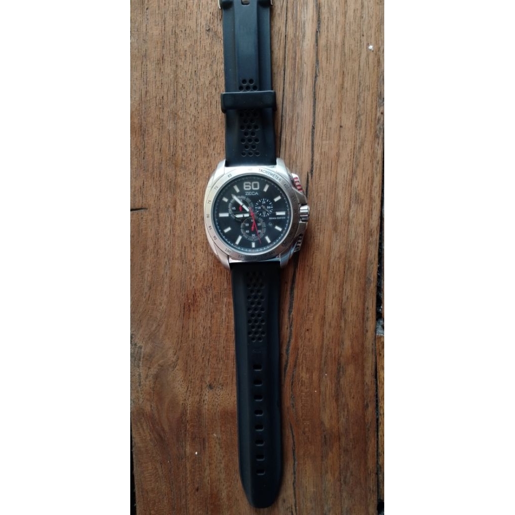 Jam tangan ZECA RUBBER CHRONO ORIGINAL