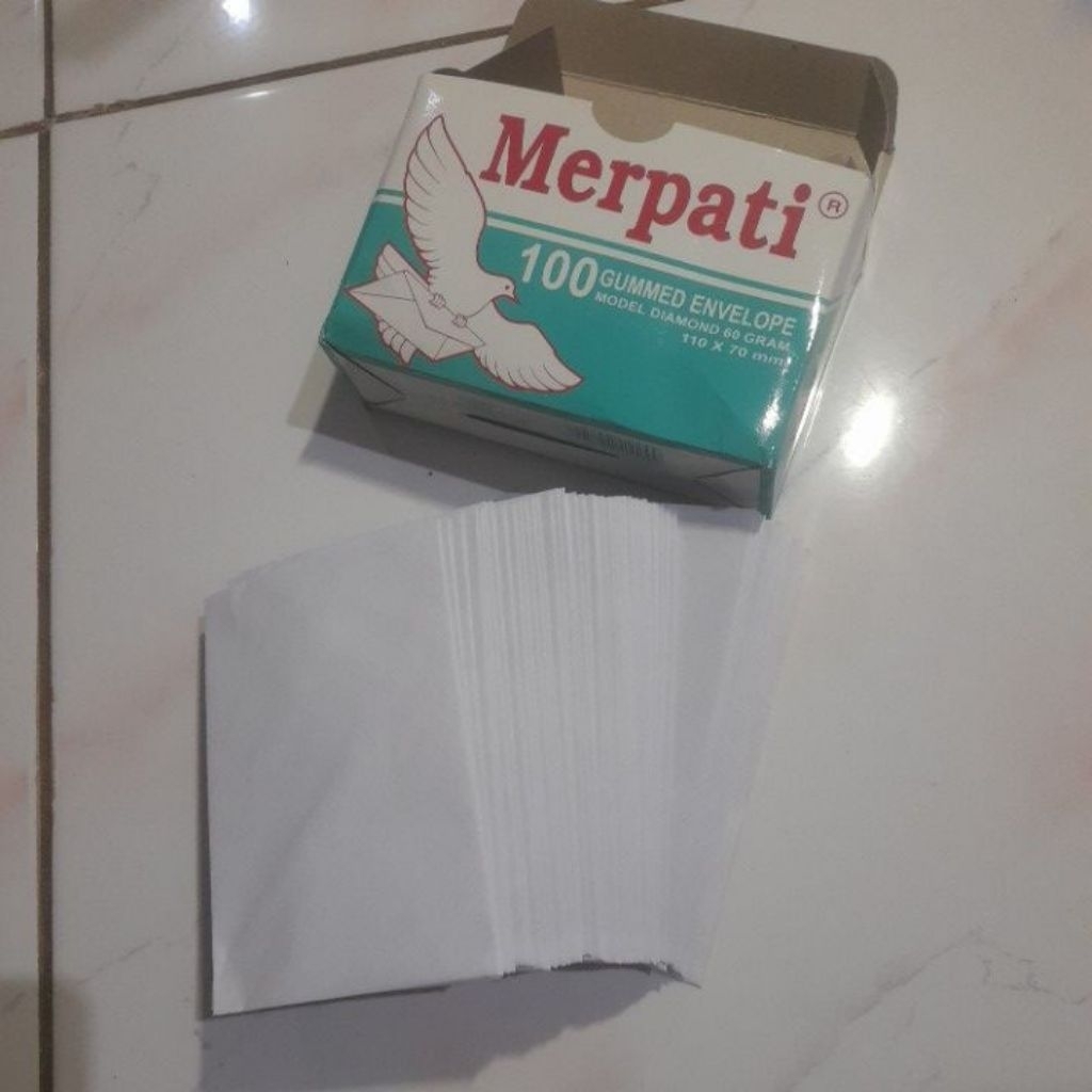 amplop putih kecil merpati
